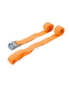 Sjorbandset 25 mm, lichte klemgesp 804 met 2 lussen, 1.95 meter