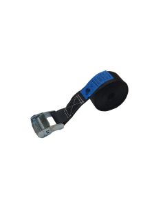 Sjorband 35 mm, 5 meter, zwart, klemgesp 702, 350/700 daN