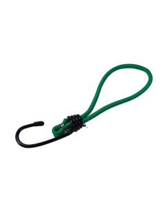 Spanrubber groen met haak, lus Ø 140 mm, totaal 230 mm (voorraad)