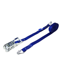 Spanbandset 25 mm, 6 meter, blauw, standaardratel 909, 1 Ton