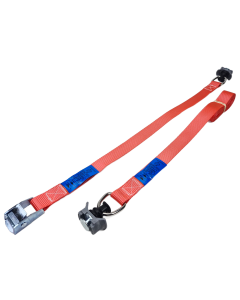 Sjorbandset 25 mm, 175/350 daN, met klemgesp en HQ-singlestudfittingen 5018-HQ