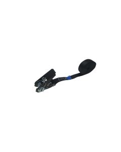 Spanband eindloos 25 mm, zwart band, zwarte hobbyratel 906