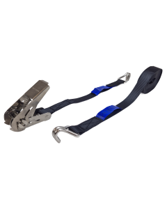 Spanbandset 25 mm, 6 meter, zwart, RVS hobbyratel 906