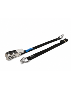 Spanbandset 25 mm, 6 meter, zwart, RVS hobbyratel 906