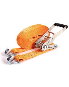 Spanbandset 50 mm, 9 meter, oranje, standaardratel 811, 5T