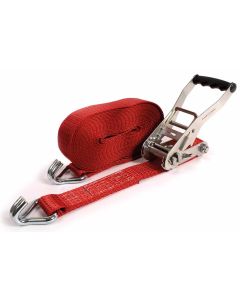 Spanbandset 50 mm, 9 meter, rood, standaardratel 811, 5T
