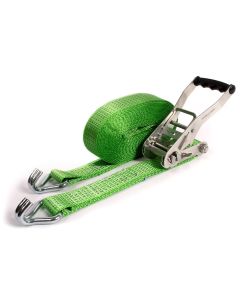 Spanbandset 50 mm, 9 meter, groen, standaardratel 811, 5T