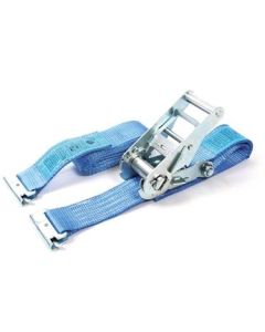 Spanbandset 50 mm, blauw, sleufgatfittingen, blokratel 910