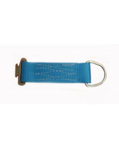 Touwbinder met draaifitting voor bindrail 1806 (Q-rail), blauw