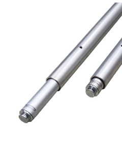 Telescoopstang 2.21 - 2.59 meter, 24 mm plug, Ø 42 mm, verzinkt staal, verstelbaar, 450 daN