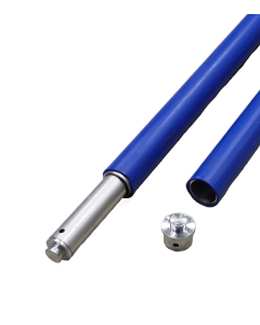 Telescoopstang staal, met blauwe ommanteling, Ø 36 mm