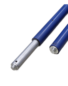 Telescoopstang, blauwe ommanteling, bereik 2.45 -2.52 m, 500daN, 19 mm en 24 mm