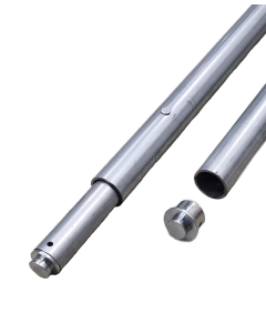 Telescoopstang, 24 mm plug, Ø 42 mm, verzinkt staal