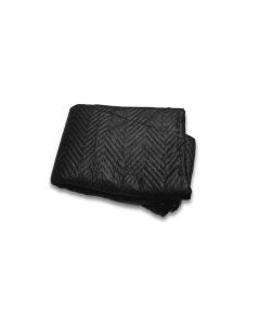 Gevoerde zwarte verhuisdeken, 183 x 203 cm (2000 g)