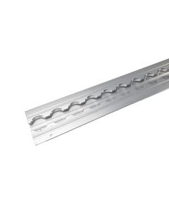 Vliegtuigrail inbouw met flensrand bovenzijde, 50 x 15 mm