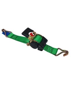 Spanband 50 mm zelfoprollend, 3 m, punthaken, groen