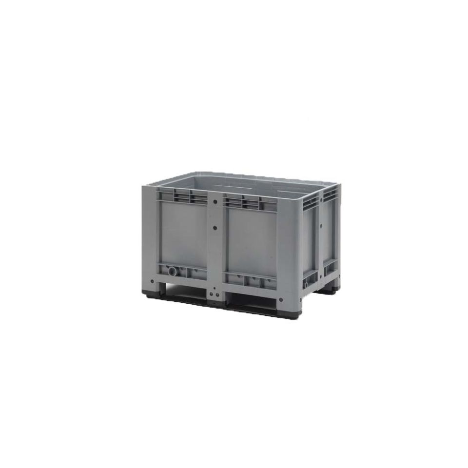 Palletbox (470L), 1200 x 800 x 780 mm, 2 sledes (excl. deksel)
