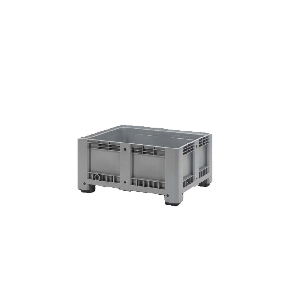 Palletbox (430L) 1200 x 1000 x 600 mm, 4 poten (excl. deksel)