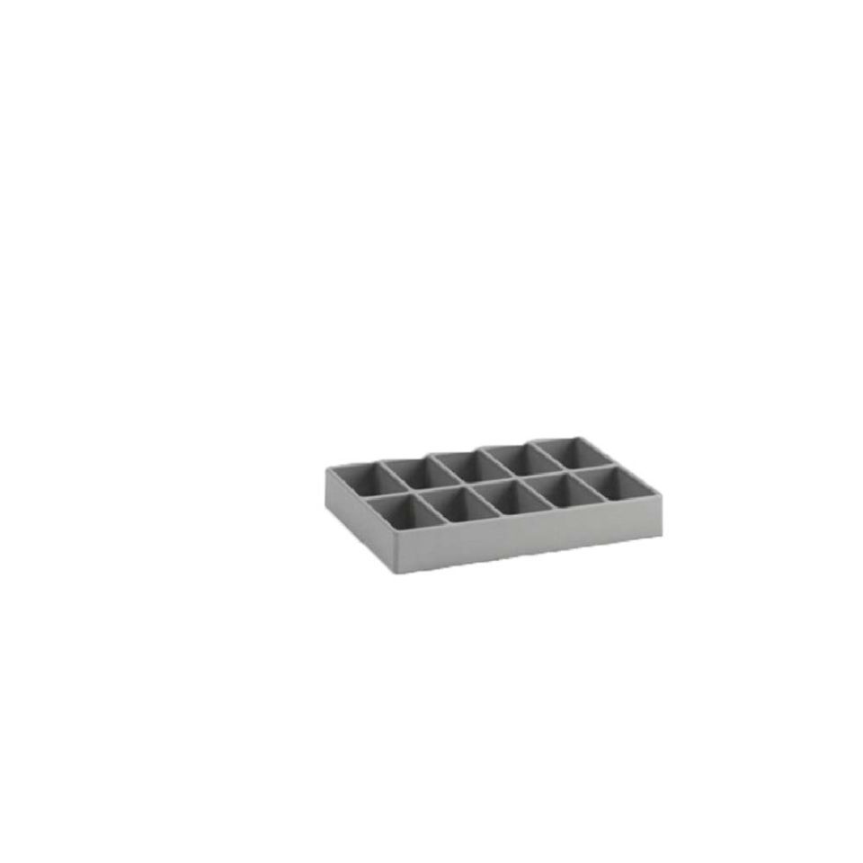 Kunststof vakverdelingsset 10-vaks voor koffer 400 x 300 mm