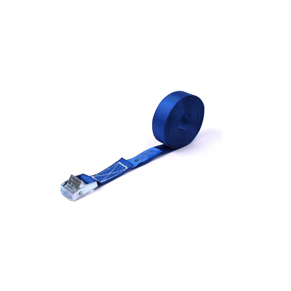 Sjorband 25 mm, 3.0 meter, lichte klemgesp 804, blauw