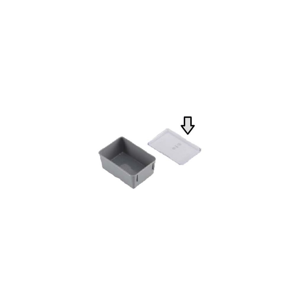 Transparant deksel voor inzetbak 130 x 86 mm (1/8 voor 40 x 30 cm koffer)