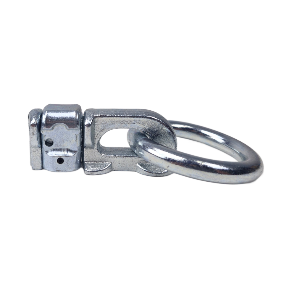 Zijaanzicht van een double studfitting met ring van verzinkt staal