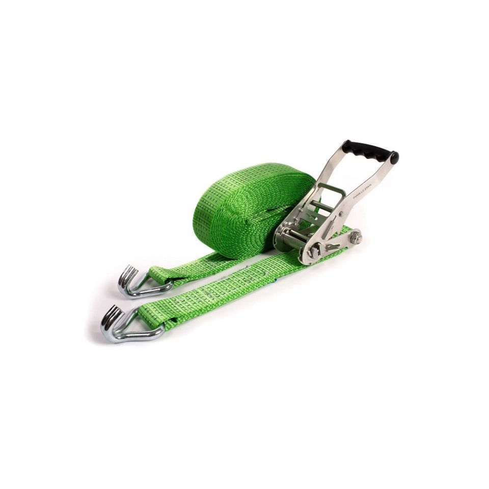 Spanbandset 50 mm, 9 meter, groen, standaardratel 811, 5T
