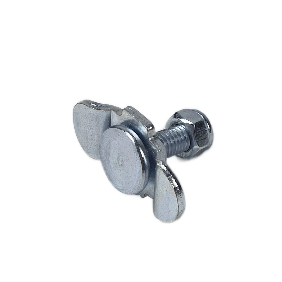 Vliegtuigrail-fitting met M8-moer en schroefdraadlengte van 20 mm