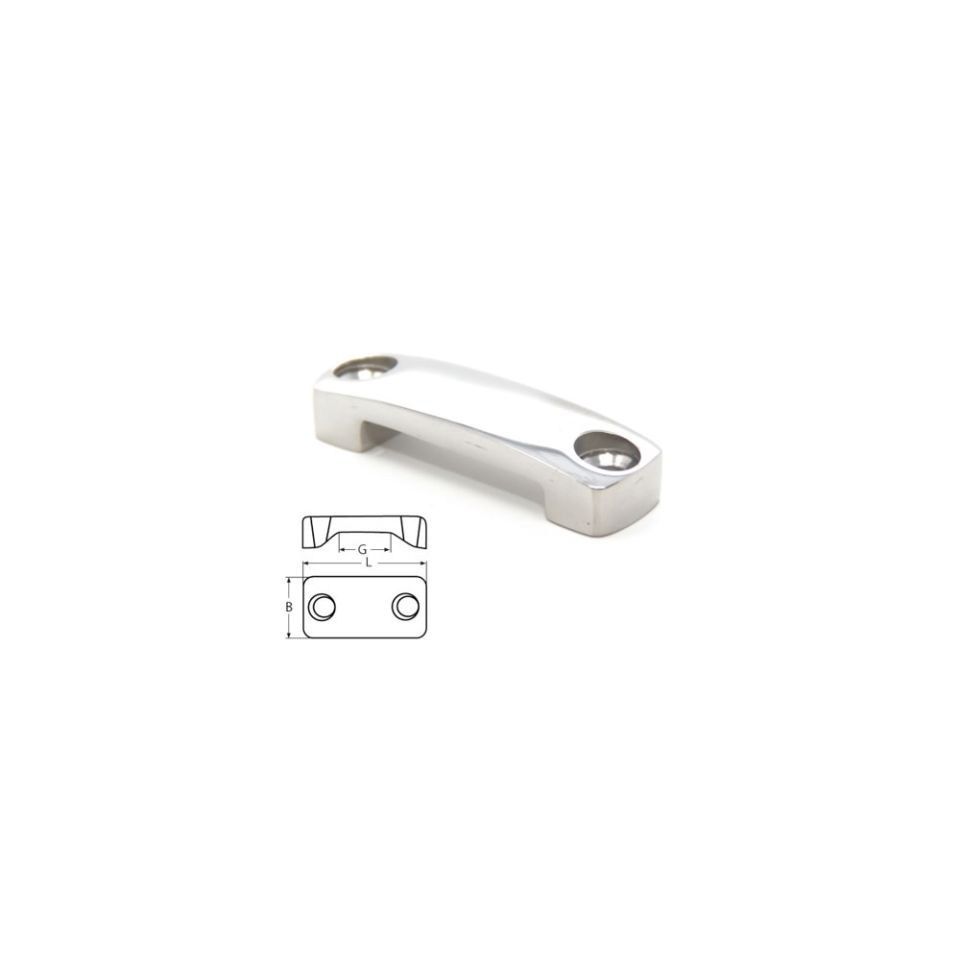 Bandbeugel RVS - voor 25 mm breed polyester band