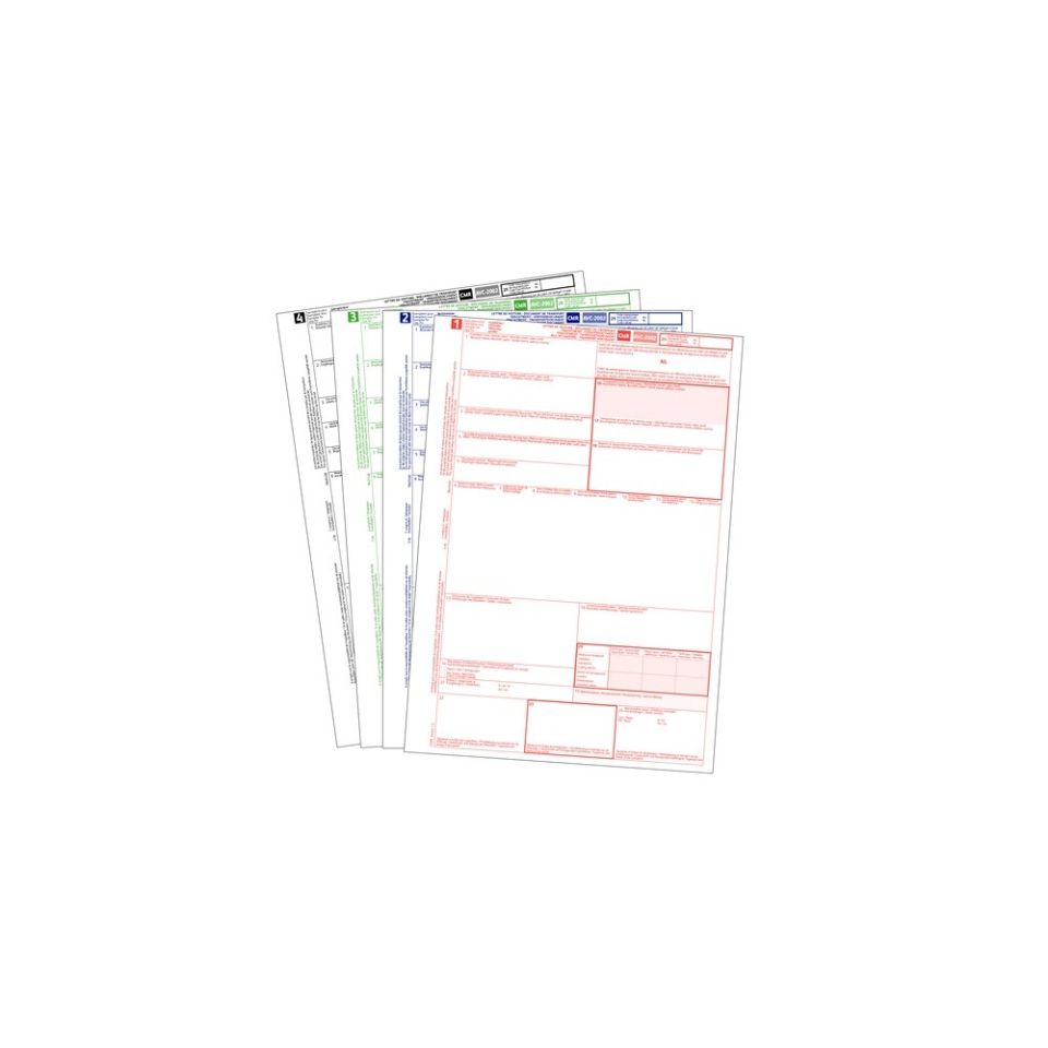CMR voor laserprinter (1-2-3-4) - doos van 500 stuks