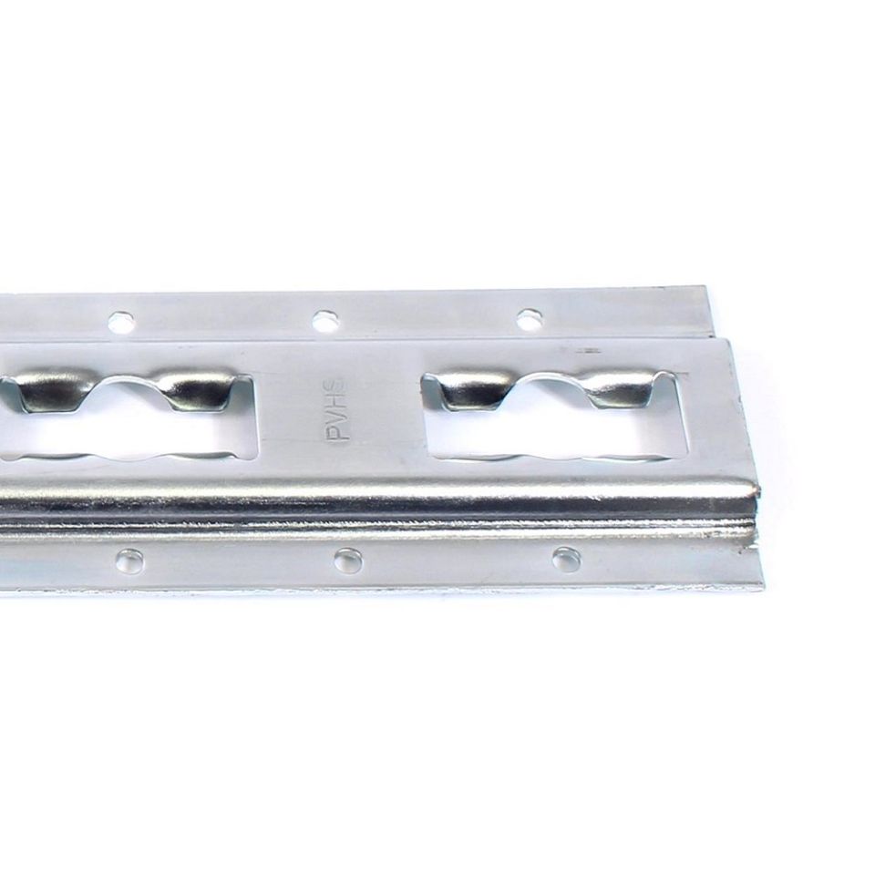 Combirail verticaal 3009V, verzinkt staal, verticale opbouw wandmontage, 3 meter
