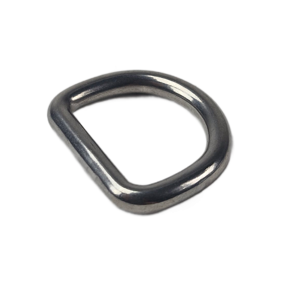 RVS D-ring voor 25 mm band