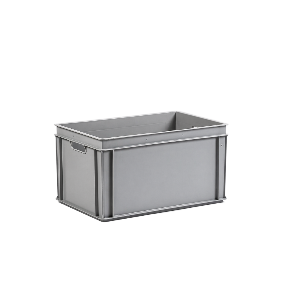 E-line-RAKO bak, gerecycled kunststof, 600 x 400 x 325 mm (60L), open grepen