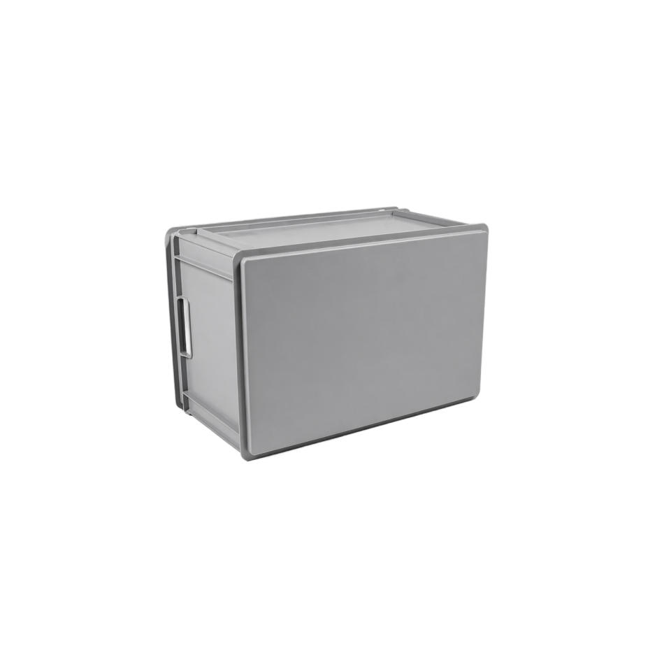 E-line-RAKO bak, gerecycled kunststof, 600 x 400 x 325 mm (60L), open grepen