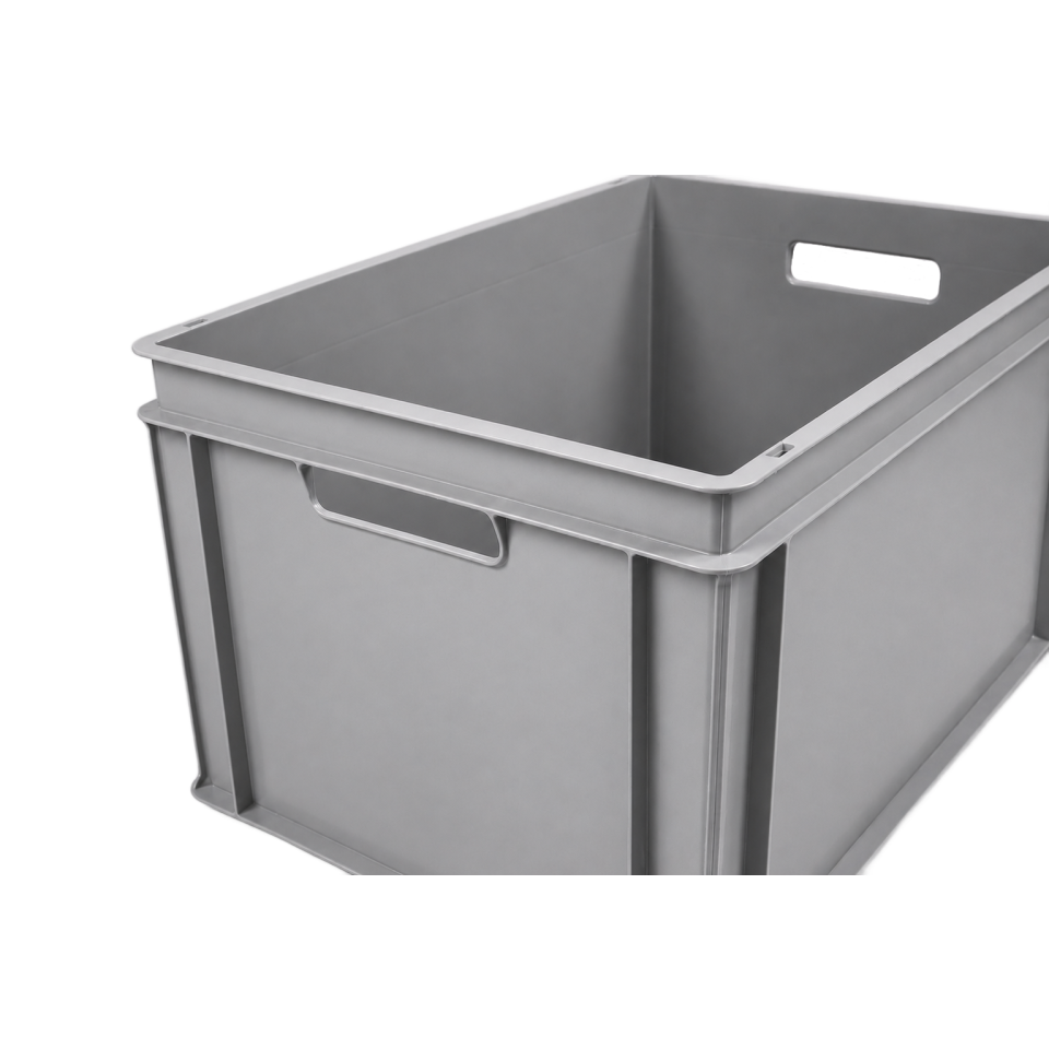 E-line-RAKO bak, gerecycled kunststof, 600 x 400 x 325 mm (60L), open grepen