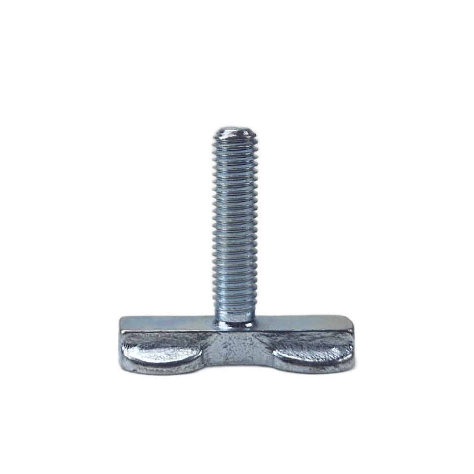 Losse vliegtuigrail-fitting met M8-schroefdraad en brede fittingvoet