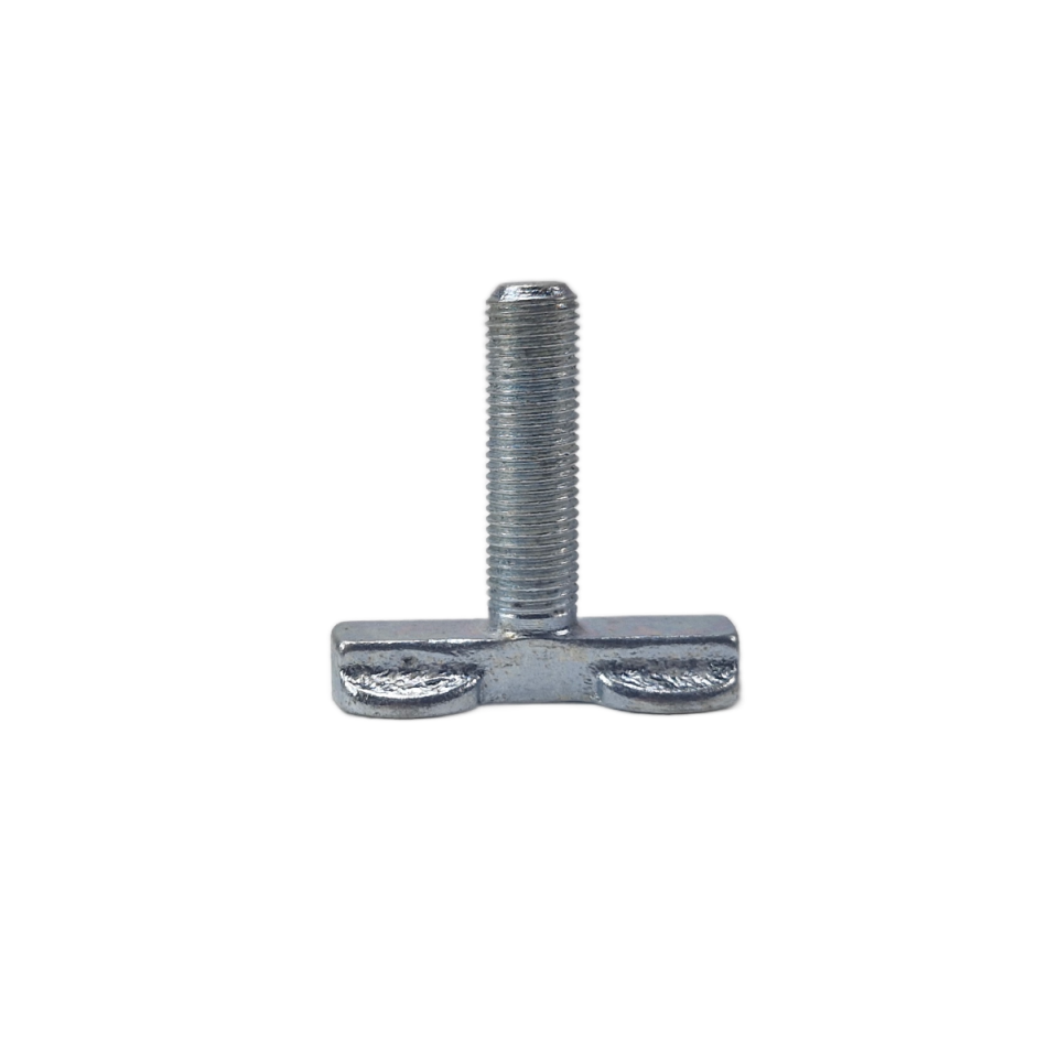 Maattekening vliegtuigrail-fitting met 3/8 inch schroefdraad, lengte 34 mm en fittingbreedte 40 mm