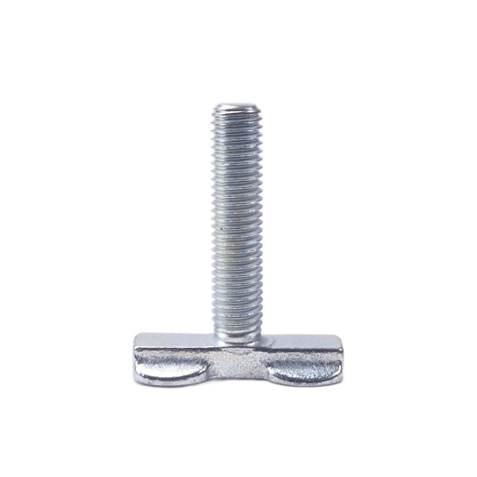 Maattekening vliegtuigrail-fitting met M10 schroefdraad, lengte 45 mm en fittingbreedte 40 mm