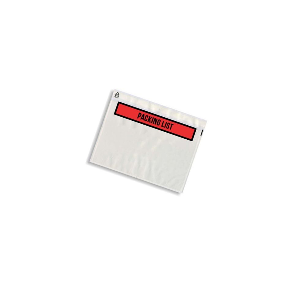 Paklijst enveloppen A6/C6 bedrukt 165 x 125 mm (1000 stuks per doos)