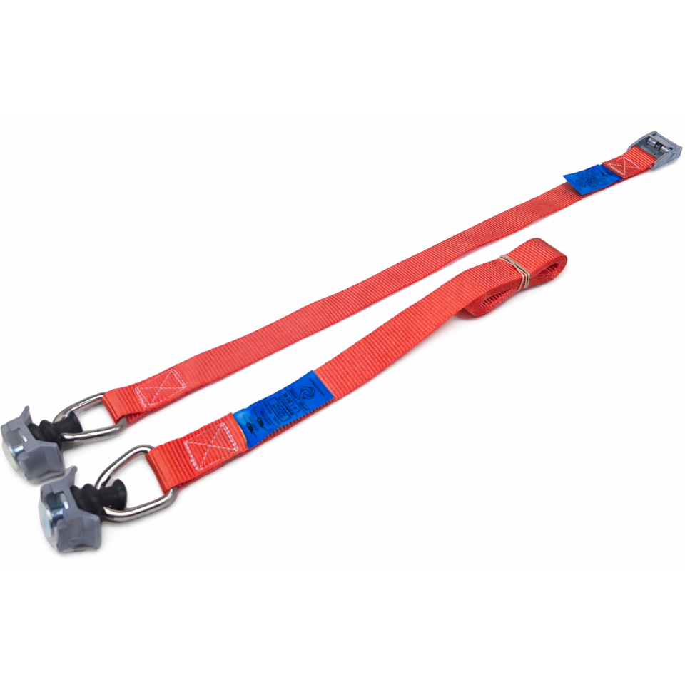 Sjorbandset 25 mm, 175/350 daN, met klemgesp en HQ-singlestudfittingen 5018-HQ