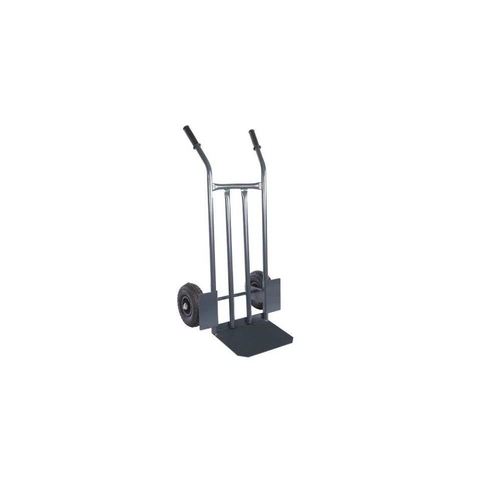 Steekwagen staal, met anti-lekbanden, draagvermogen 300 kg, schep 400x250 mm