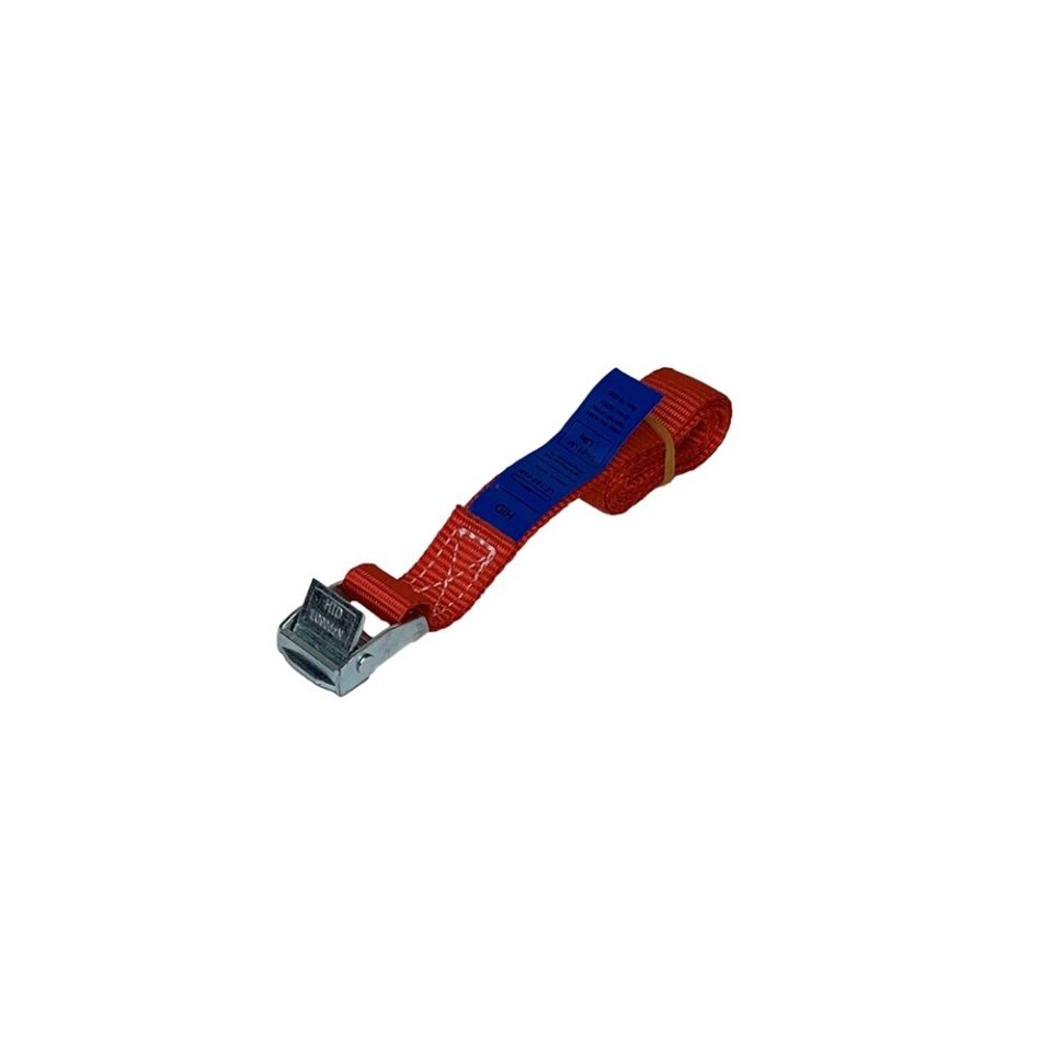 Sjorband 20 mm, 1 meter, rood, lichte klemgesp