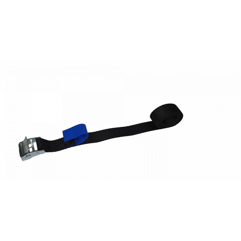 Sjorband 20 mm, 1 meter, zwart, lichte klemgesp
