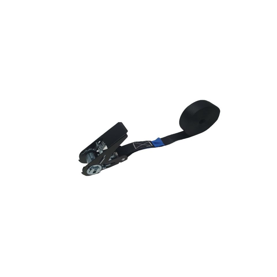 Spanband eindloos 25 mm, zwart band, zwarte hobbyratel 906