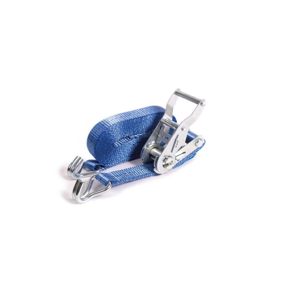 Spanbandset 25 mm, 5 meter, blauw, standaardratel 909