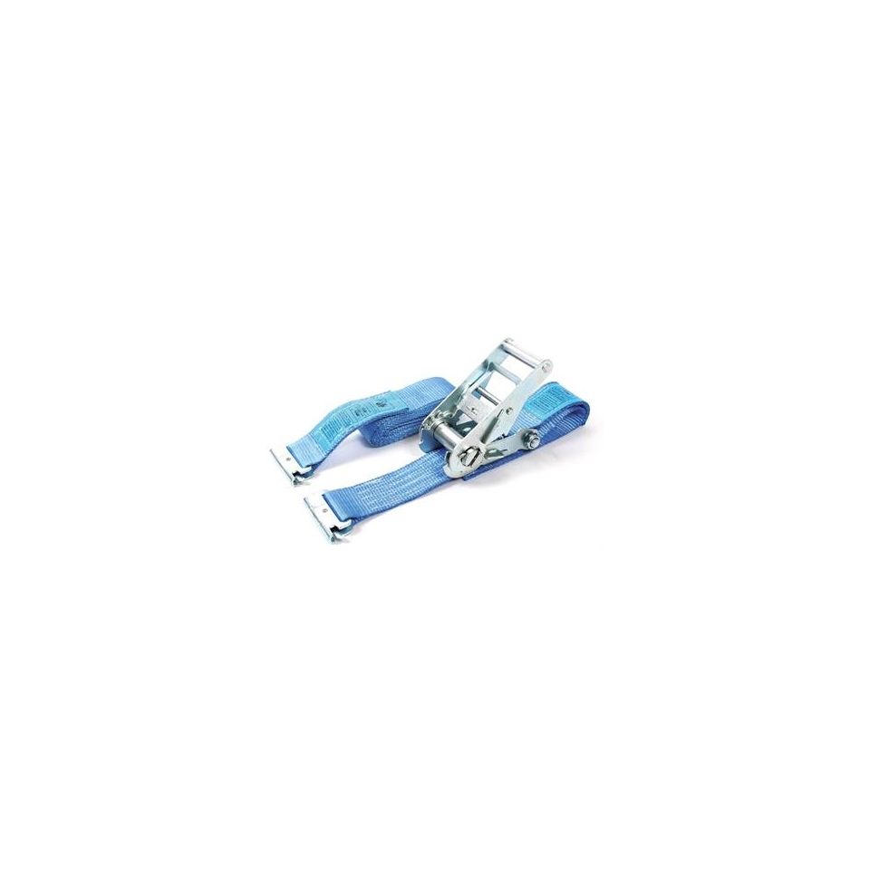 Spanbandset 50 mm, blauw, sleufgatfittingen, blokratel 910