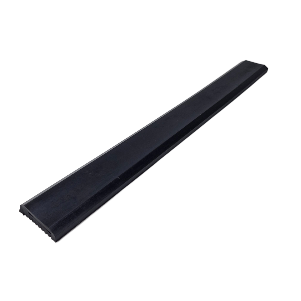 Grijs-zwarte griphoes voor spanband van 850 x 75 mm, gezien vanaf de bovenzijde