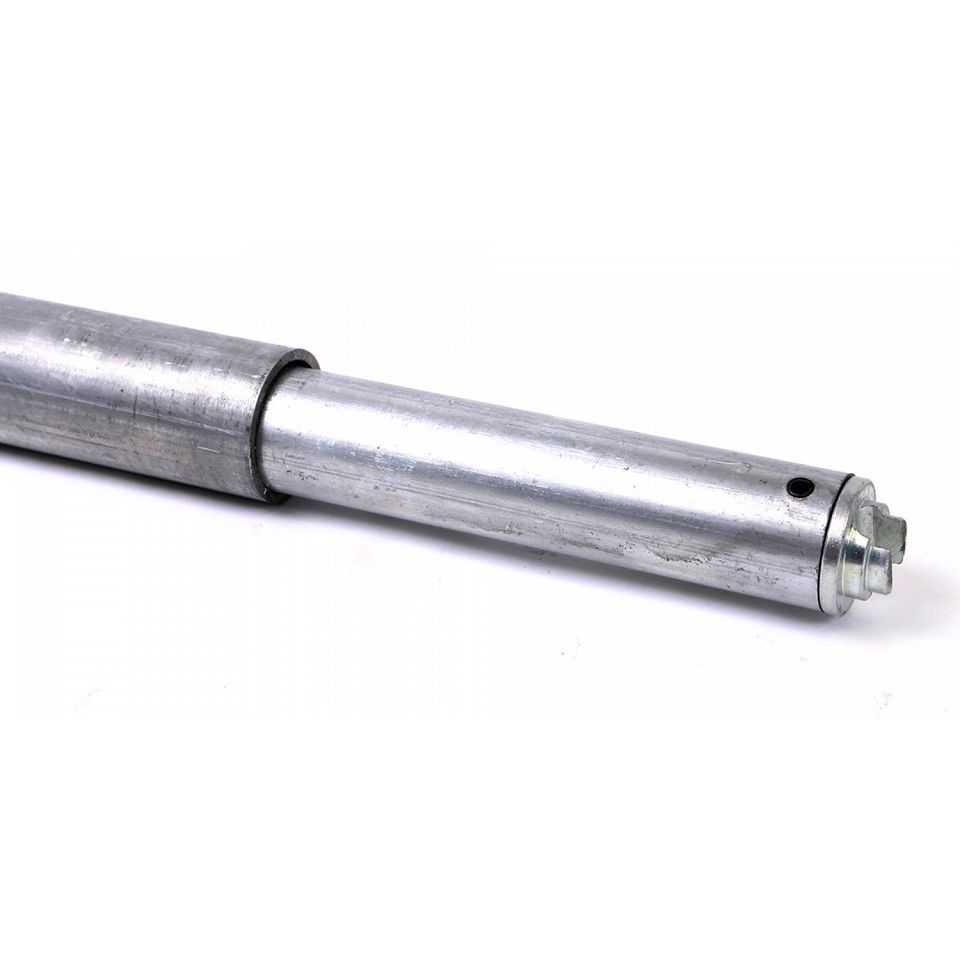 Telescoopstang 2.24 - 2.52 meter, combiplug 19/24 mm, Ø 42 mm, verzinkt staal, verstelbaar,450 daN
