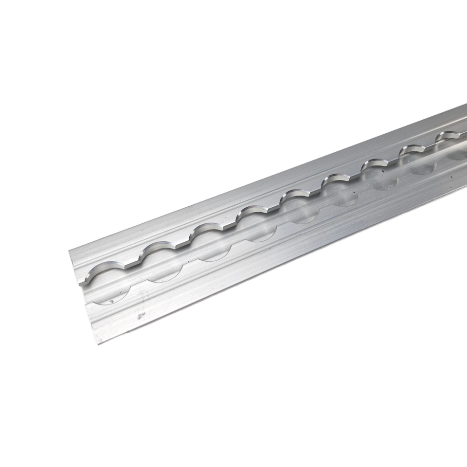 Aluminium inbouw vliegtuigrail VR-5004, 50 x 15 mm